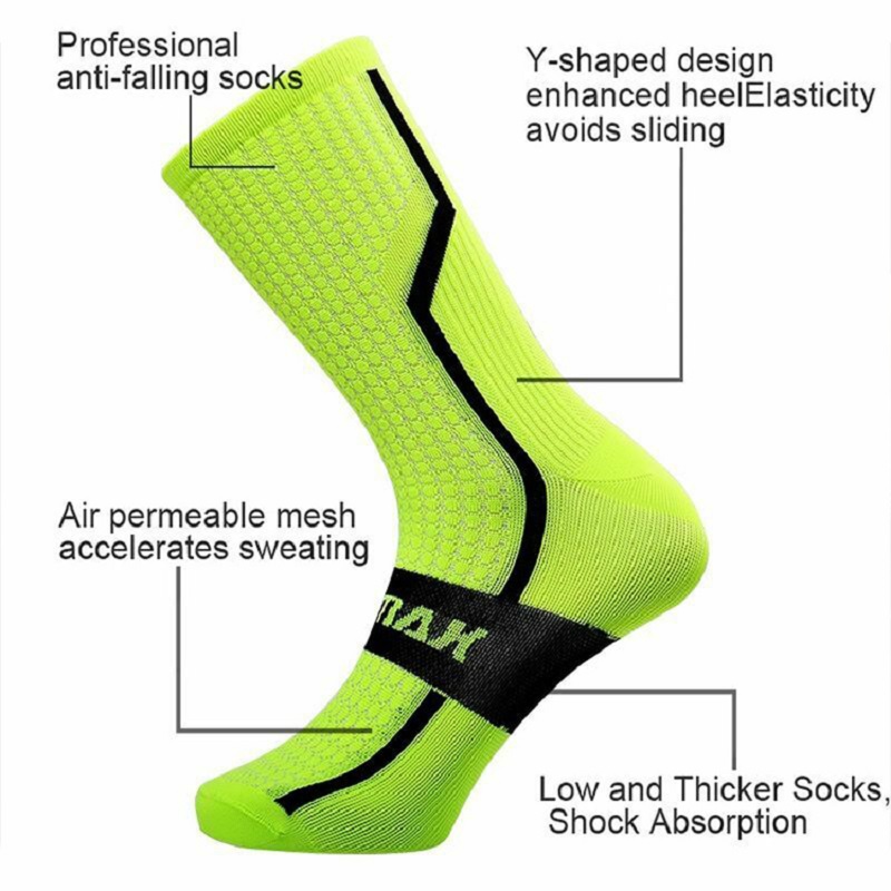 Detail of China factory wholesale custom high quality nylon men cycling socks.jpg